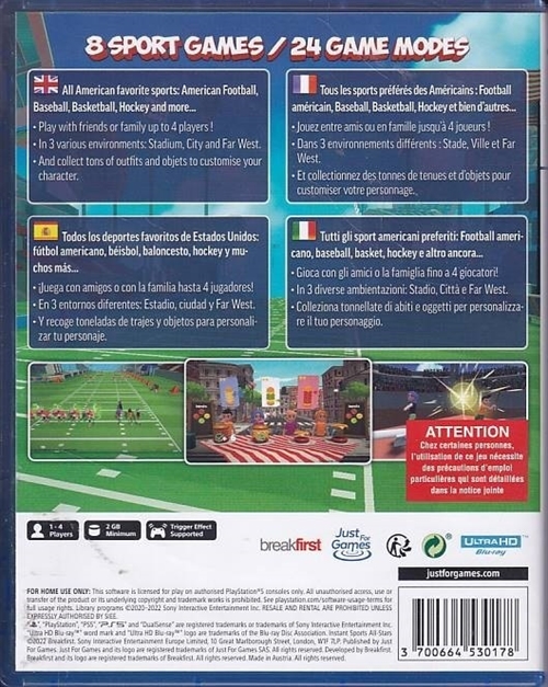 Instant Sports All-Stars - PS5 (A Grade) (Genbrug)